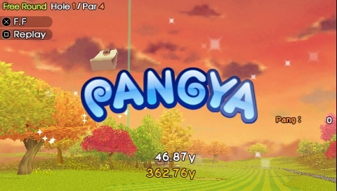 Pangya: Fantasy Golf title screen for PSP